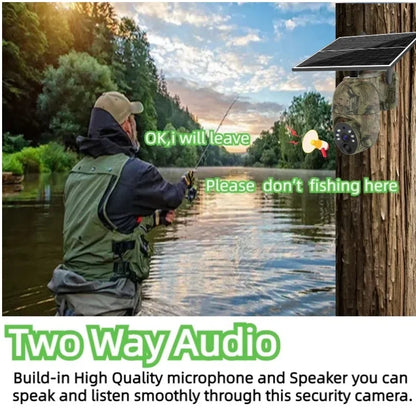 UBOX 2K Hunting LTE 4G SM Card Camouflage Solar CCTV IP Trail Camera 4G Live Camera Hunting Camera 4G