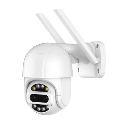 4MP ICSEE Dual Lens 360 Wireless WiFi CCTV Camera  Auto Tracking PTZ Camera