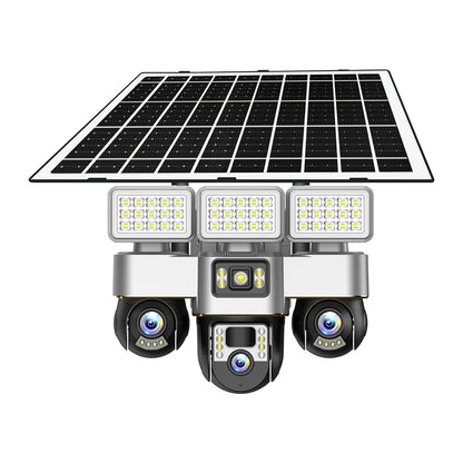 V380 New Solar Powered 4G 3 PTZ and 3 Screen VTS30A-G-F Solar Powered Camera CCTV Camera