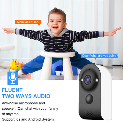 Wireless Battery Camera WiFi Outdoor Security Waterproof IP Closed-Circuit Television Indoor AI Sports Camera V380