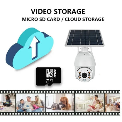 4G SIM Card Solar Camera Ubox 15600mAh Rechargeable Battery WiFi Solar Security Camera PTZ CCTV Solar Camera