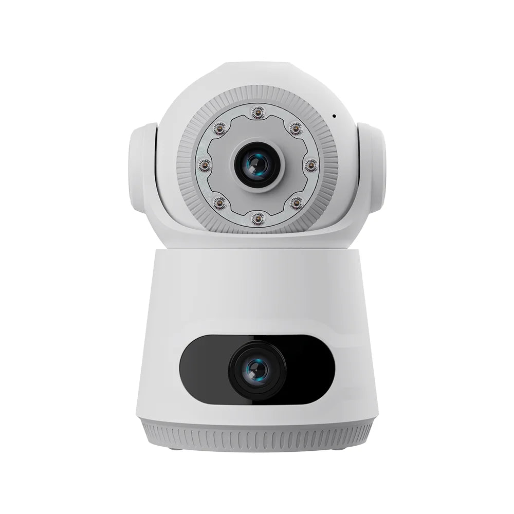 New V380 Dual Lens Camera 4MP HD Smart Home WiFi Security Camera for Baby Monitor Network Indoor Dual Lens Camera