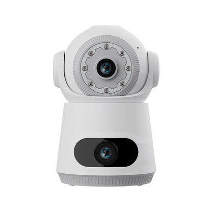New V380 Dual Lens Camera 4MP HD Smart Home WiFi Security Camera for Baby Monitor Network Indoor Dual Lens Camera