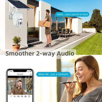 4G SIM Card Solar Camera Ubox 15600mAh Rechargeable Battery WiFi Solar Security Camera PTZ CCTV Solar Camera