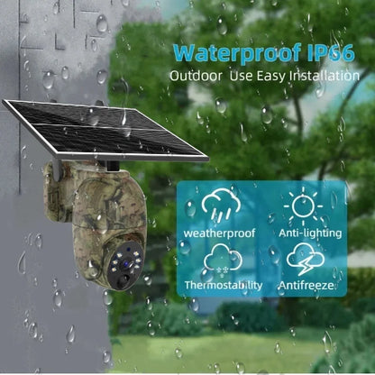 UBOX 2K Hunting LTE 4G SM Card Camouflage Solar CCTV IP Trail Camera 4G Live Camera Hunting Camera 4G