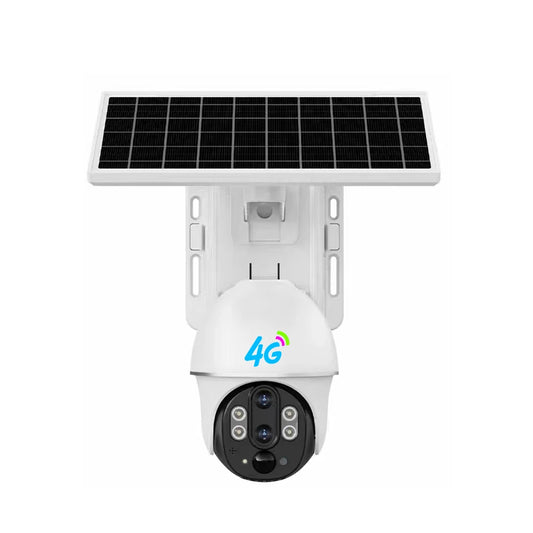 New Dual Lens 10x Zoom PTZ Wireless Outdoor Solar Powered Security Battery Camera 4G SIM Card Solar Camera