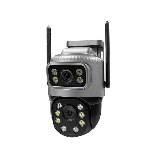 4MP HD WiFi IP Camera Security Protection Dual Lens Color Night Vision Auto Track CCTV V380 Pro Wireless PTZ Camera