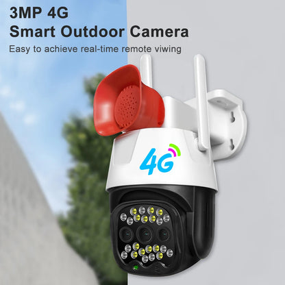 V380 Pro H.265 4G SIM Card CCTV Camera Digital Tracking PTZ Camera Auto Trail Camera 4G