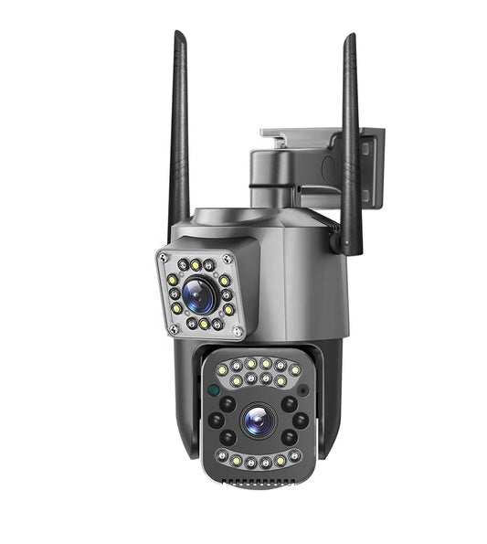 V380 Pro Dual Lens WiFi Camera Network Video Wireless H.265 Bidirectional Audio 4MP Outdoor and Indoor Waterproof Camera