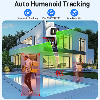 8MP Ultra HD 50X Zoom 4G WiFi Outdoor Network Camera Night Vision Auto Tracking Outdoor Waterproof PTZ Camera